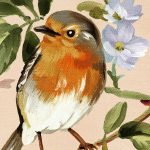 Romantikus madármintás fotótapéta