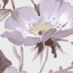 Pasztell lila és rózsaszín kismadár mintás fotótapéta