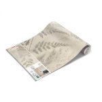 Bézs levélmintás vlies fotótapéta