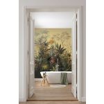 Akvarell levél és virágmintás vlies fotótapéta