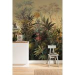 Akvarell levél és virágmintás vlies fotótapéta