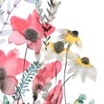 Akvarell virágok fotótapéta