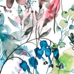Akvarell virágok fotótapéta