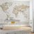 Bézs világtérkép mintás fotótapéta