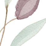 Pasztell zöld festett levélmintás vlies fotótapéta