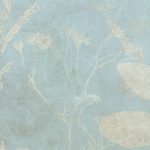 Pasztell mentazöld levélnyomat mintás fotótapéta 