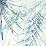 Pasztell pálmalevél mintás fotótapéta