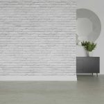 Fehér téglafal mintás vlies fotótapéta