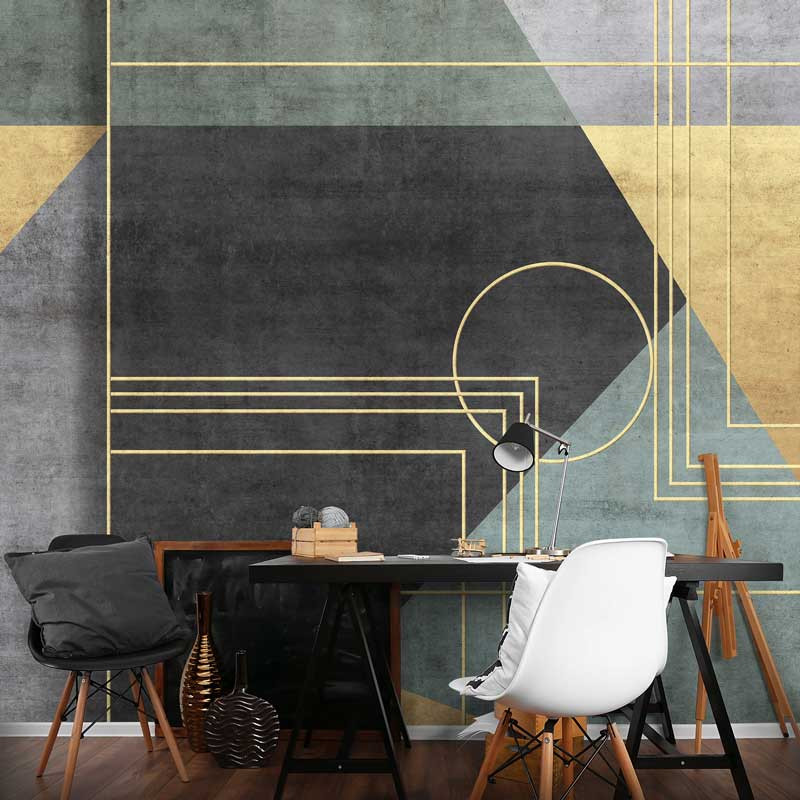 Modern geometrikus mintás fotótapéta 368x254cm